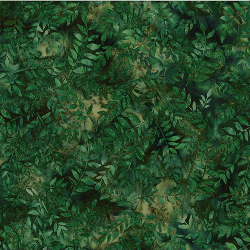 Hoffman Bali Batik V2520 377 Spinach Leaf By The Yard