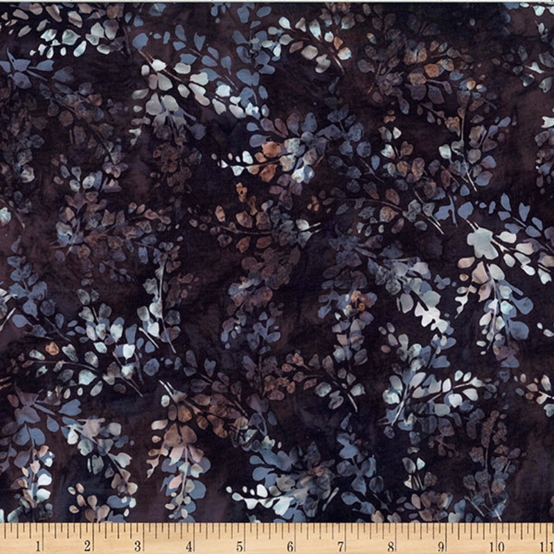 Hoffman Bali Batik W2607 180 Walnut Dotty Leaf By The Yard