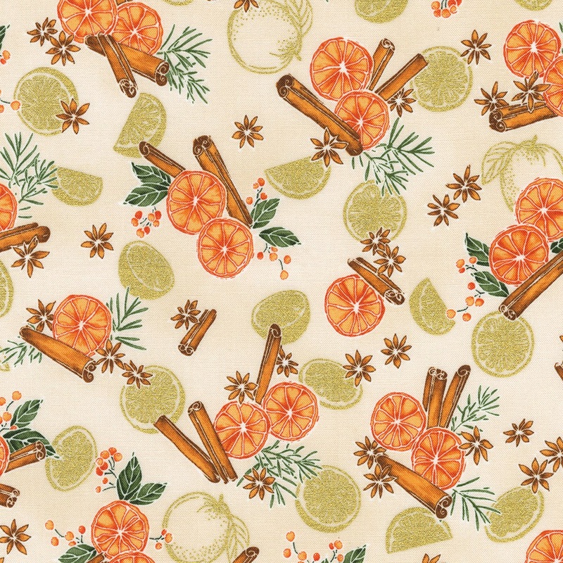 Kaufman Sweet Pumpkin Spice 22323 14 Natural – PRE-CUT 3 YARDS