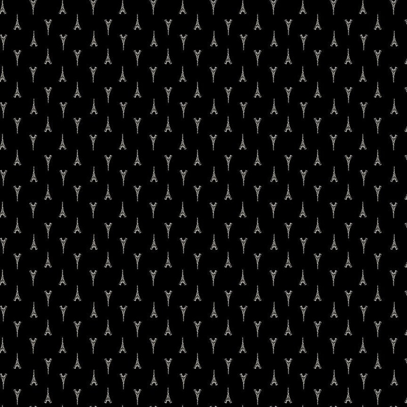 Windham J’aime Paris 53924 3 Black Petite Eiffel By The Yard
