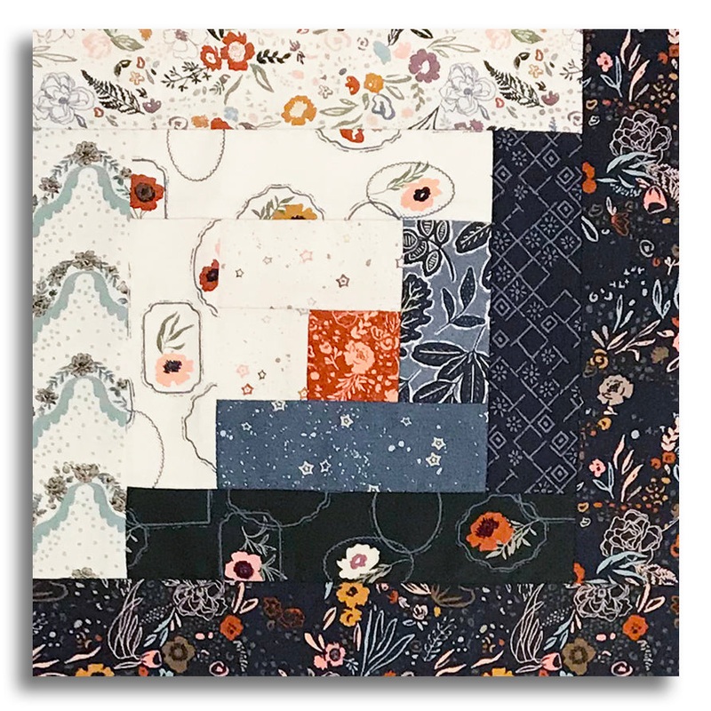 Moda Pre-cut 12 Block Log Cabin Quilt Kit – Foraged Found & Hand Me Down – Iron
