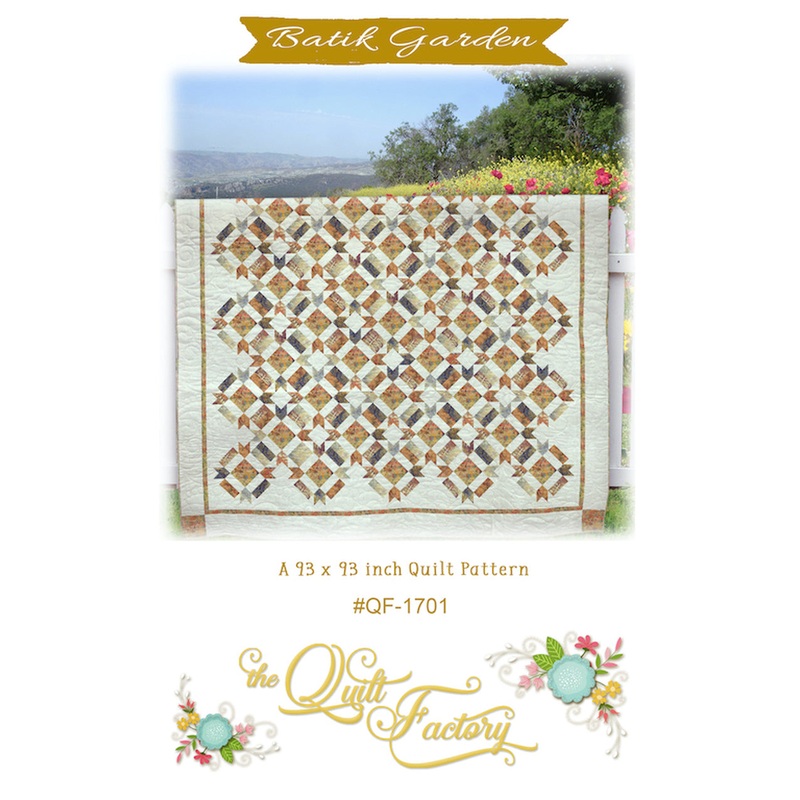 BATIK GARDEN – Quilt Pattern QF-1701 By The Quilt Factory