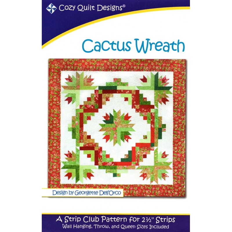 CACTUS WREATH – Cozy Quilt Designs Pattern