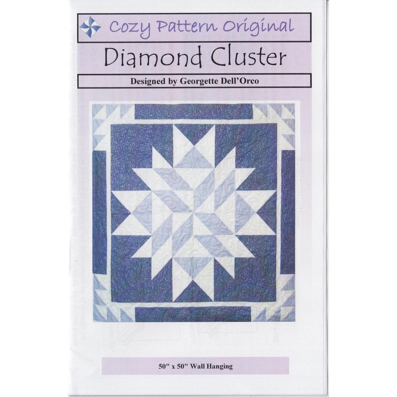 DIAMOND CLUSTER – Cozy Quilt Pattern DIGITAL DOWNLOAD