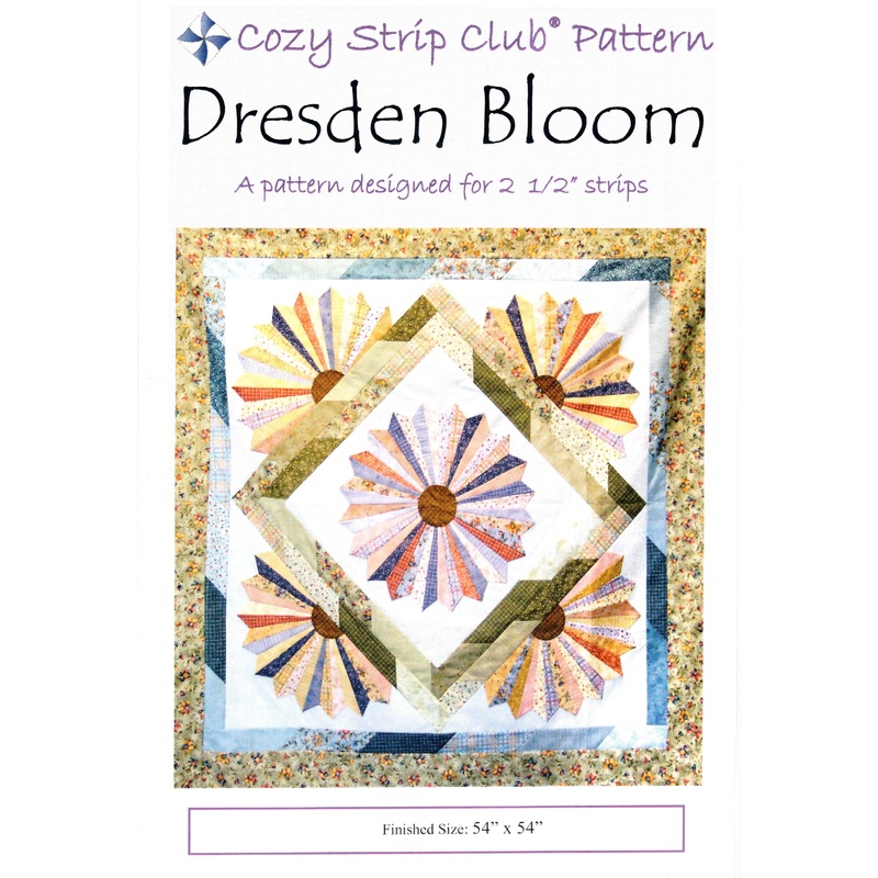 DRESDEN BLOOM – Cozy Quilt Design Pattern DIGITAL DOWNLOAD