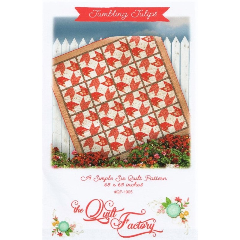 TUMBLING TULIPS – Quilt Pattern QF-1905 By The Quilt Factory