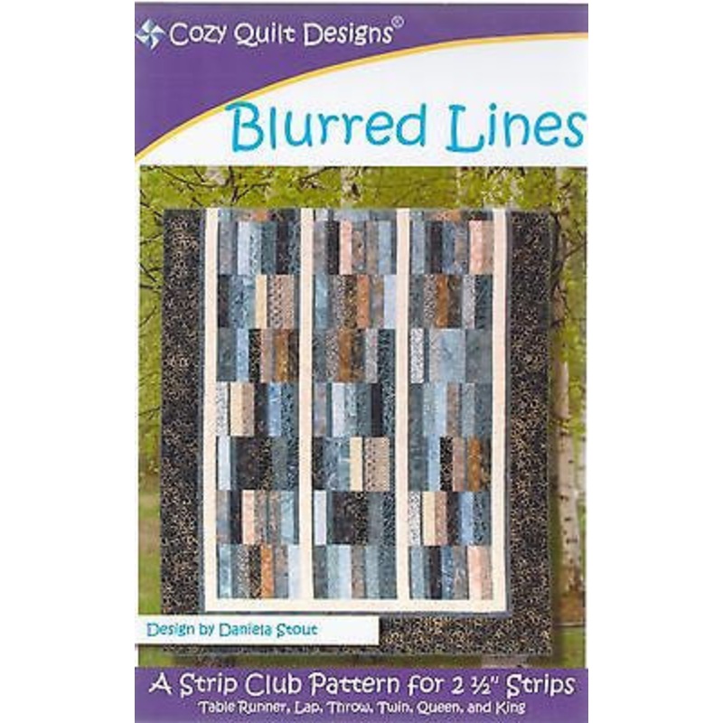 BLURRED LINES – Cozy Quilt Designs Pattern DIGITAL DOWNLOAD