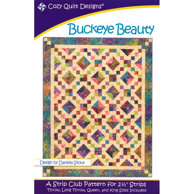 BUCKEYE BEAUTY – Cozy Quilt Designs Pattern DIGITAL DOWNLOAD