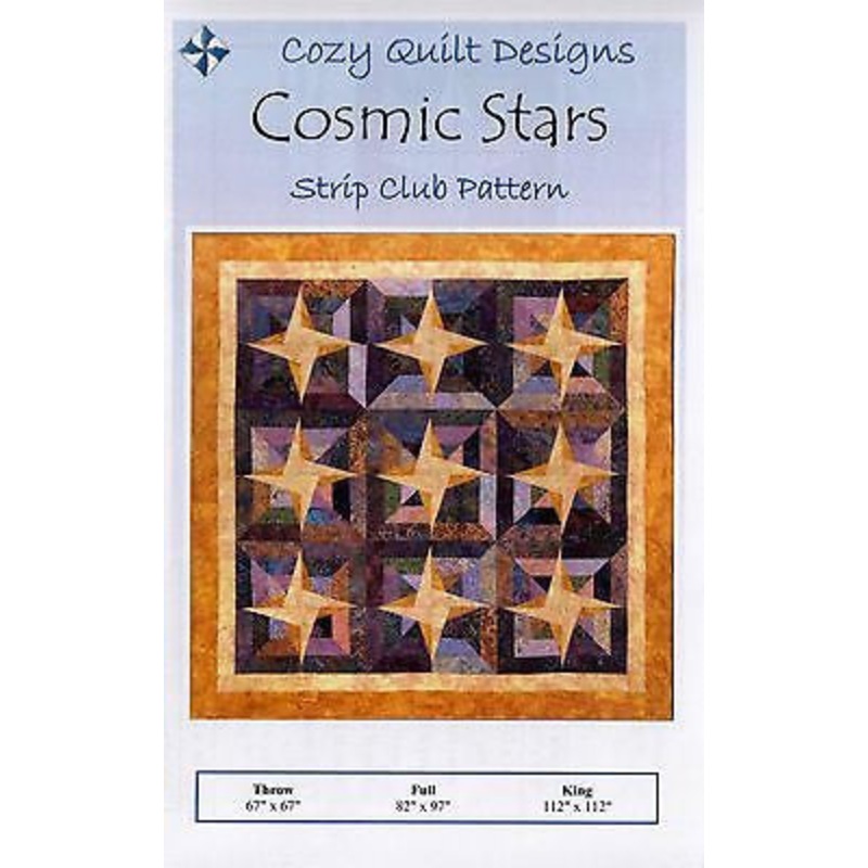 COSMIC STARS – Cozy Quilt Designs Pattern DIGITAL DOWNLOAD