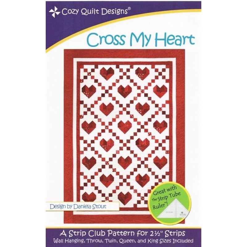 CROSS MY HEART – Cozy Quilt Designs Pattern DIGITAL DOWNLOAD