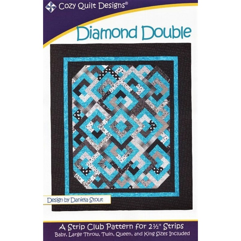 DIAMOND DOUBLE – Cozy Quilt Designs Pattern DIGITAL DOWNLOAD