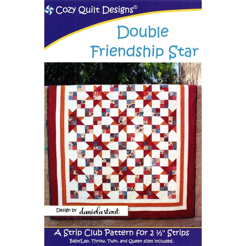 DOUBLE FRIENDSHIP STAR – Cozy Quilt Design Pattern DIGITAL DOWNLOAD