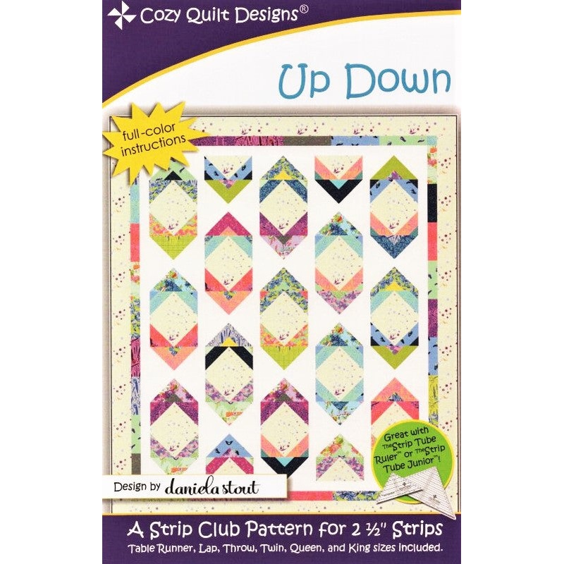 UP DOWN – Cozy Quilt Designs Pattern DIGITAL DOWNLOAD