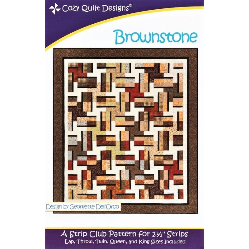 BROWNSTONE – Cozy Quilt Designs Pattern DIGITAL DOWNLOAD