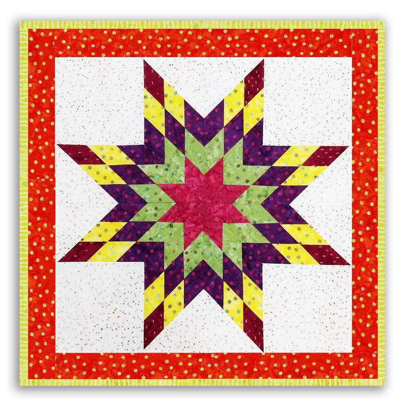 Hoffman Batiks Lone Star Pre-Cut Wall Hanging Kit – 100s & 1000s