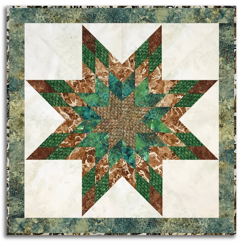 Northcott Lone Star Wall Hanging Kit – Includes Pre-Cut Strips – Prehistoric World