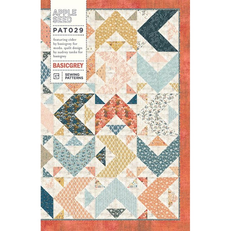 APPLE SEED- BASICGREY Quilt Pattern 029 DIGITAL DOWNLOAD