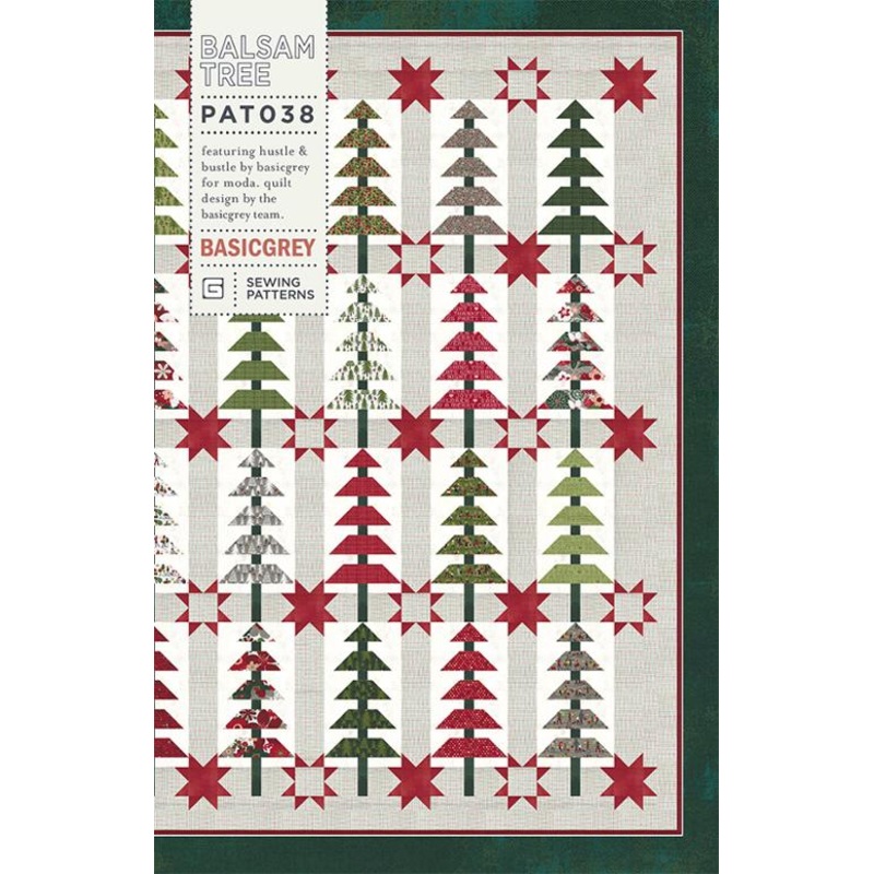 BALSAM TREE – BASICGREY Quilt Pattern 038 DIGITAL DOWNLOAD