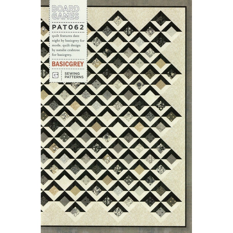BOARD GAMES – BASICGREY Quilt Pattern 062