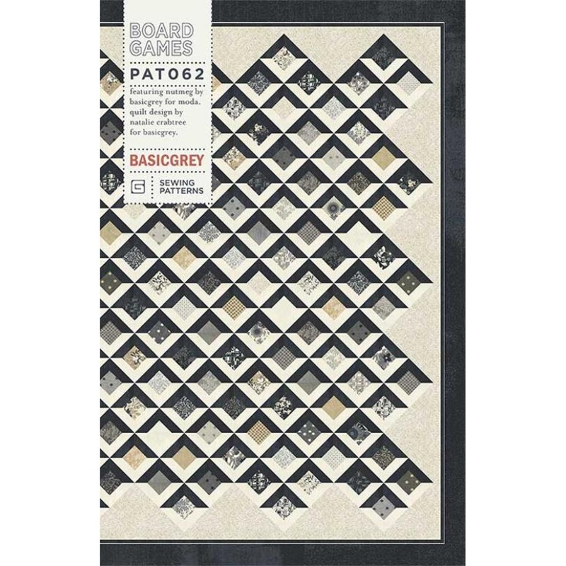BOARD GAMES – BASICGREY Quilt Pattern 062 DIGITAL DOWNLOAD