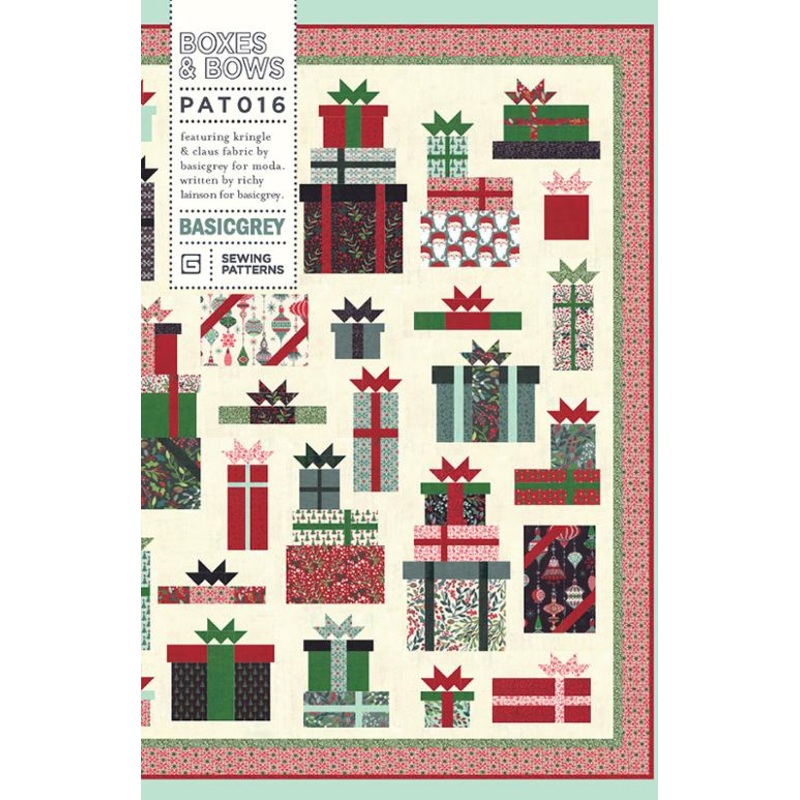 BOXES & BOWS – BASICGREY Quilt Pattern 016 DIGITAL DOWNLOAD