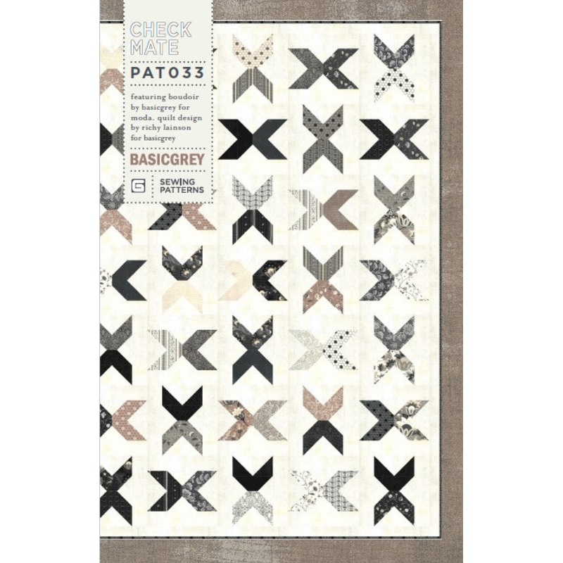 CHECK MATE – BASICGREY Quilt Pattern 033 DIGITAL DOWNLOAD