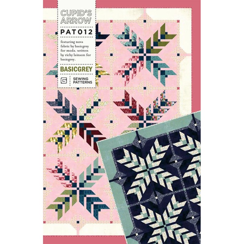 CUPID’S ARROW – BASICGREY Quilt Pattern 012 DIGITAL DOWNLOAD