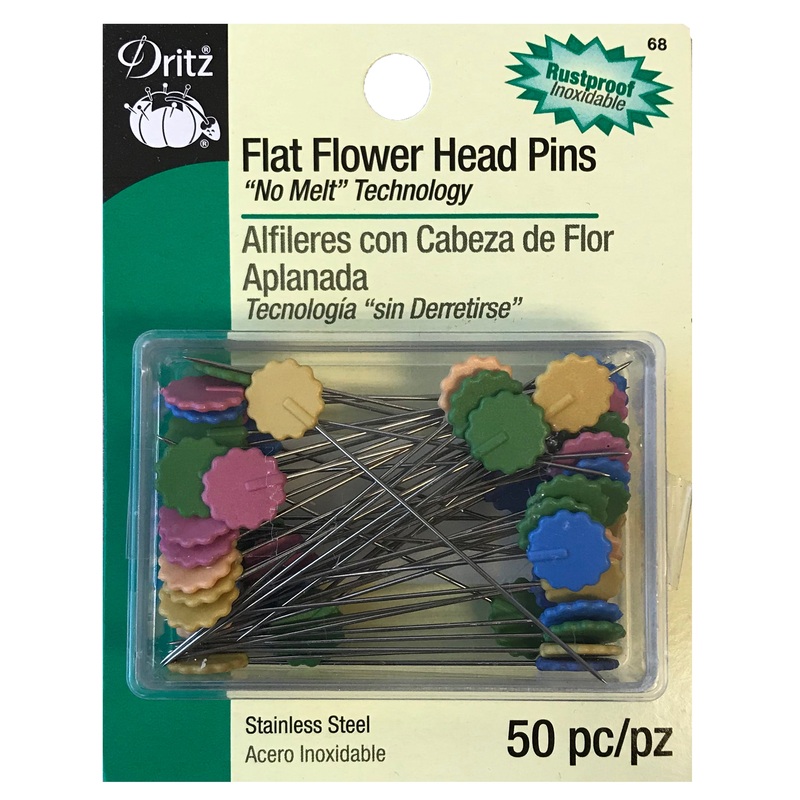 Dritz – Flat Flower Head Pins 50 pc – #68 – Muted