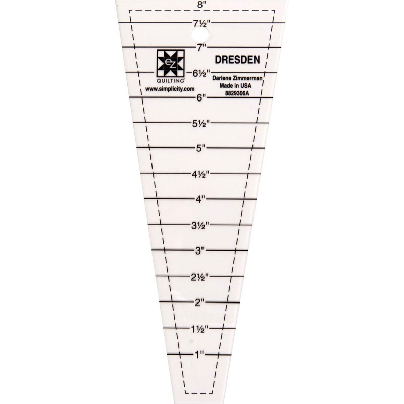 Easy Dresden Ruler-Template – EZ Quilting