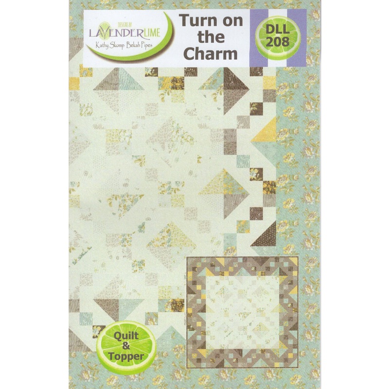 TURN ON THE CHARM – Lavender Lime Quilt Pattern DLL 208