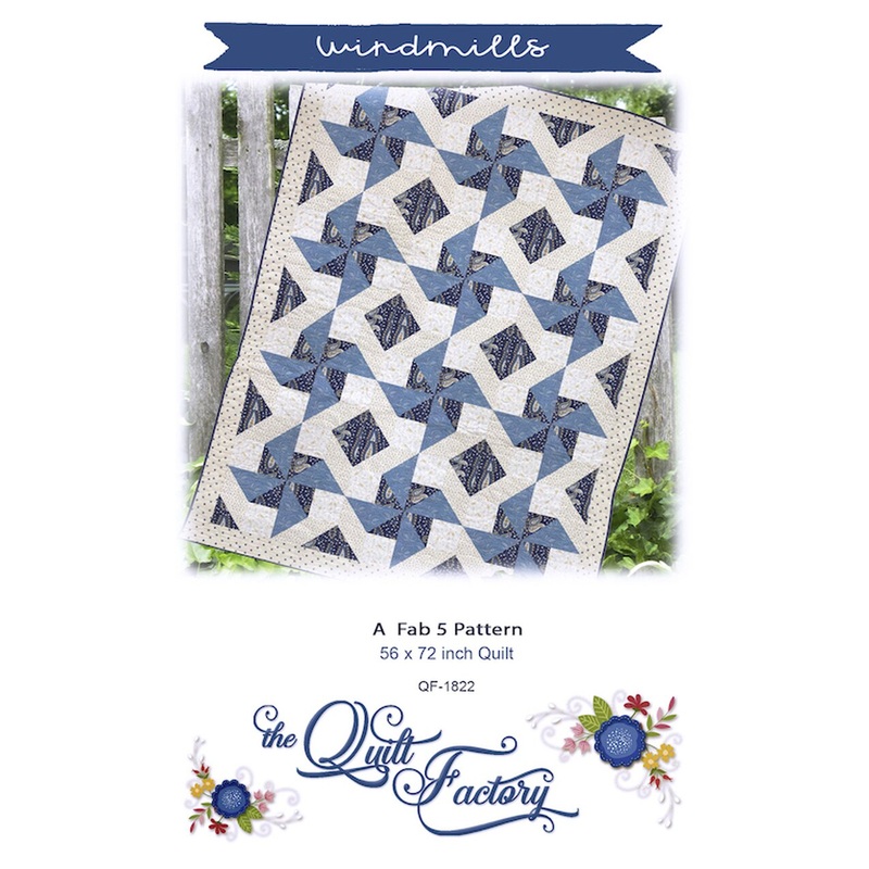 WINDMILLS – Quilt Pattern QF-1822  By The Quilt Factory