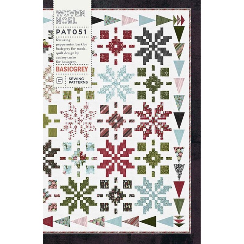 WOVEN NOEL – BASICGREY Quilt Pattern 051 DIGITAL DOWNLOAD