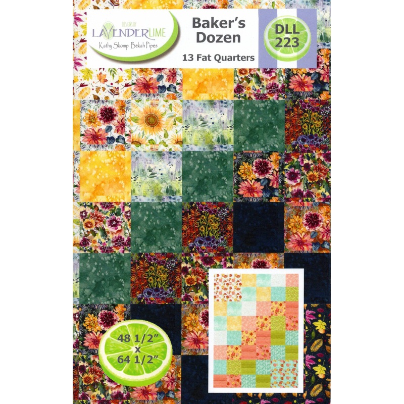 BAKER’S DOZEN – Lavender Lime Quilt Pattern DLL 223