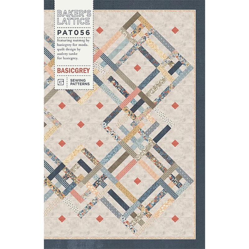 BAKER’S LATTICE – BASICGREY Quilt Pattern 056 DIGITAL DOWNLOAD
