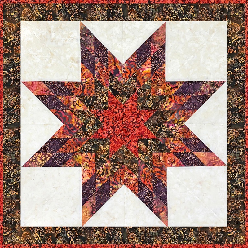 Hoffman Batiks Lone Star Pre-Cut Wall Hanging Kit – Paprika