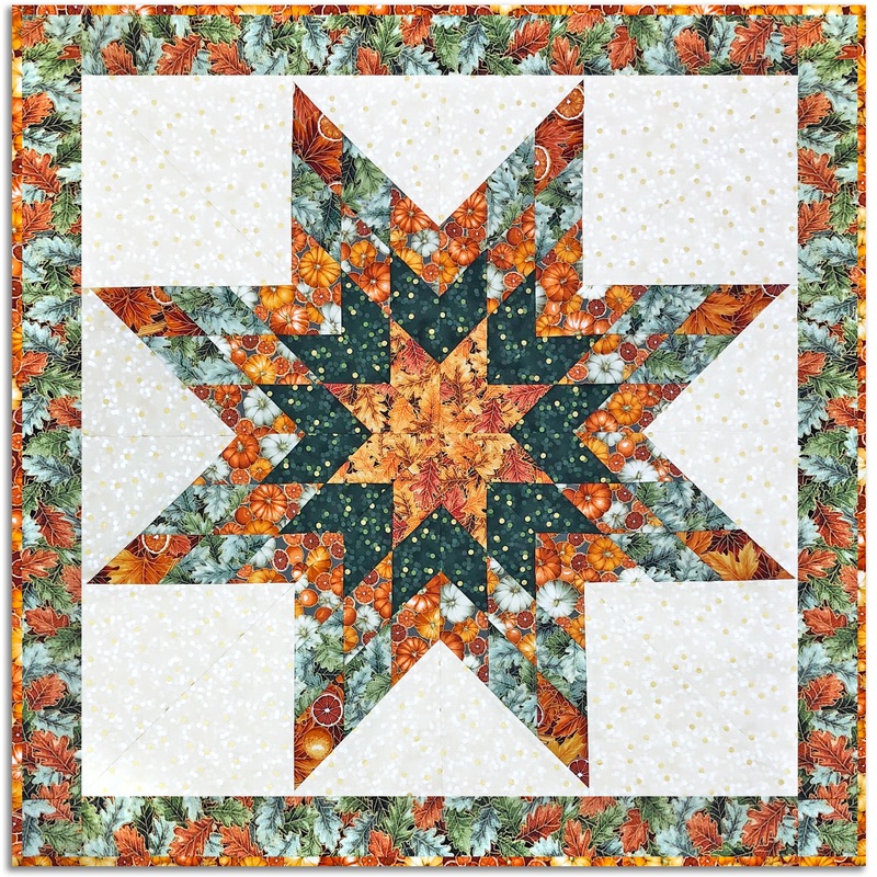 Kaufman Lone Star Wall Hanging Kit – Includes Pre-Cut Strips – Sweet Pumpkin Spice