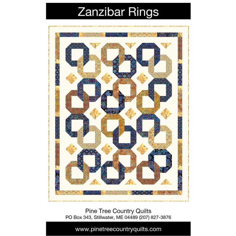 ZANZIBAR RINGS – Pine Tree Country Quilts Pattern – DIGITAL DOWNLOAD