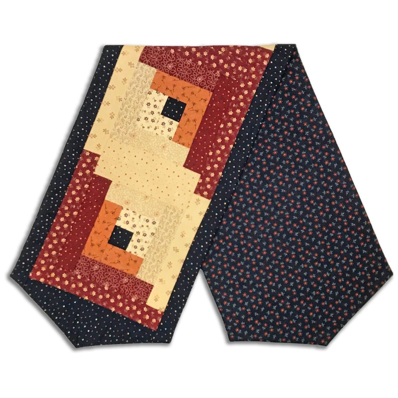 Moda Kansas Troubles Quilters Moda Pre-cut Log Cabin Table Runner Kit – Daisy Lane – CARNATION