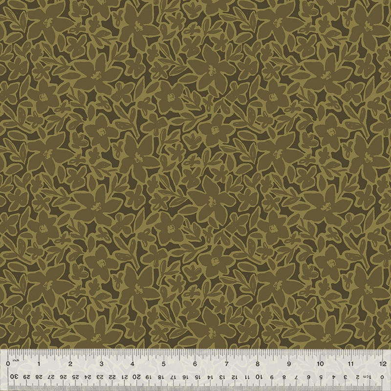 Windham Gleaned 54660 2 Loden Earth Blooms By The Yard