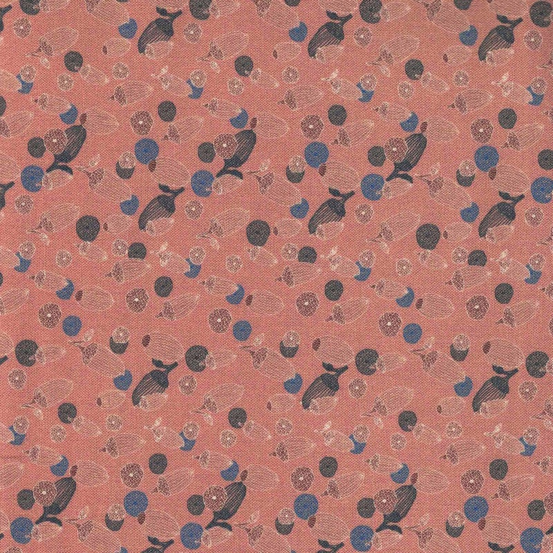 Blank Quilting S-Biloba 4501 545 Dark Blush Acorn Toss 3.875 YARDS