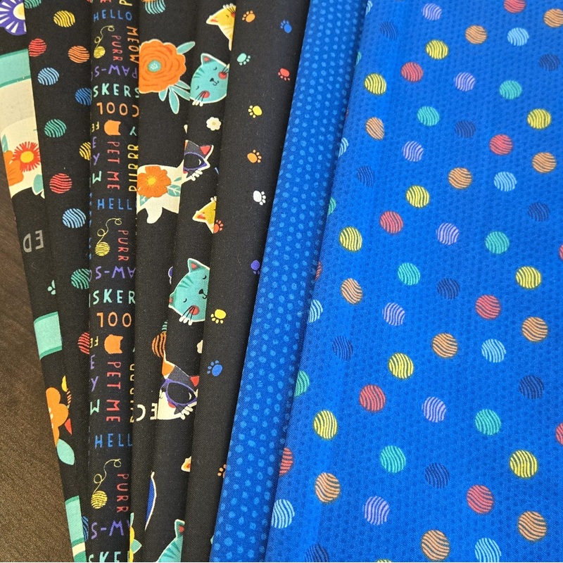 Matt’s Mystery Bundles –  4.176 yards  – Feline Frisky #2 – Assorted Remnants