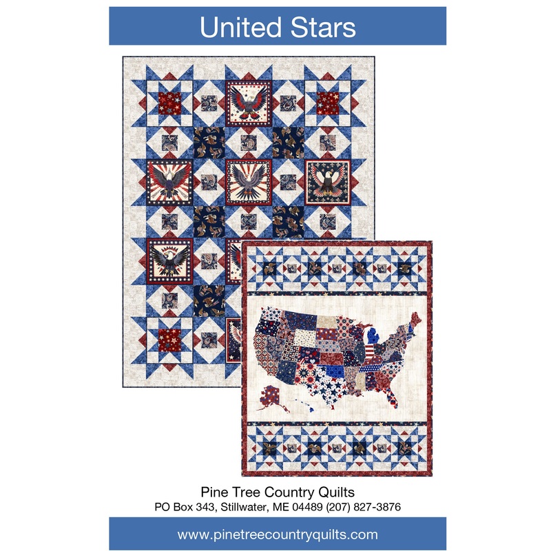 UNITED STARS – Pine Tree Country Quilts Pattern – DIGITAL DOWNLOAD