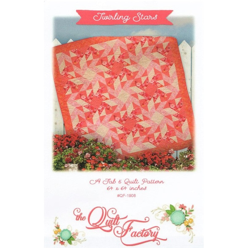 TWIRLING STARS – Quilt Pattern QF-1908 By The Quilt Factory