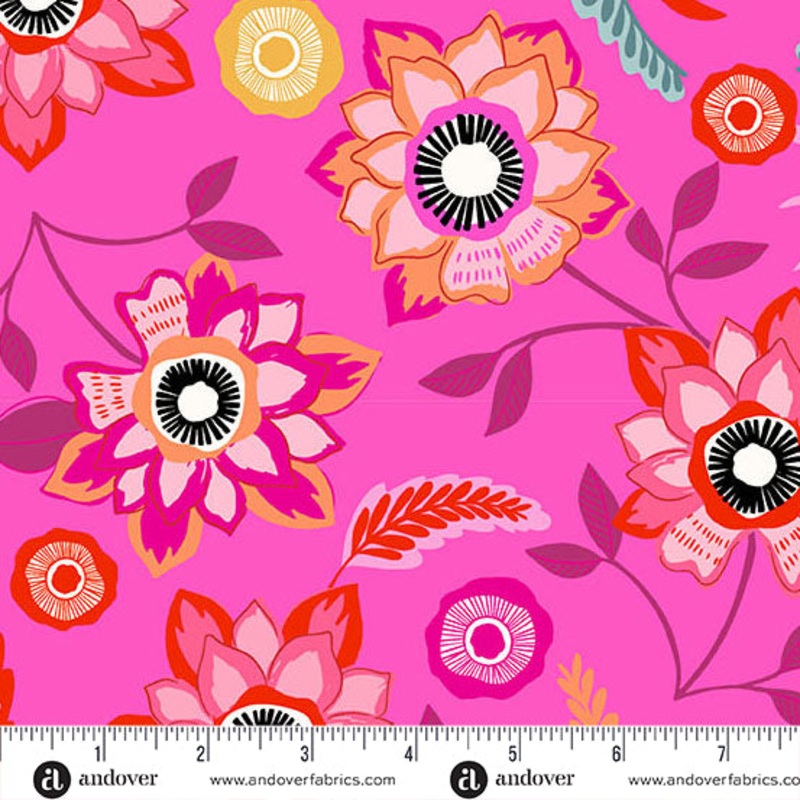 Andover Memories Unfold 1425 E Hot Pink Mayflower By The Yard