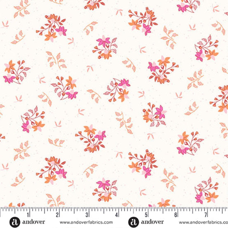 Andover Memories Unfold 1427 L Off White Echinacea By The Yard