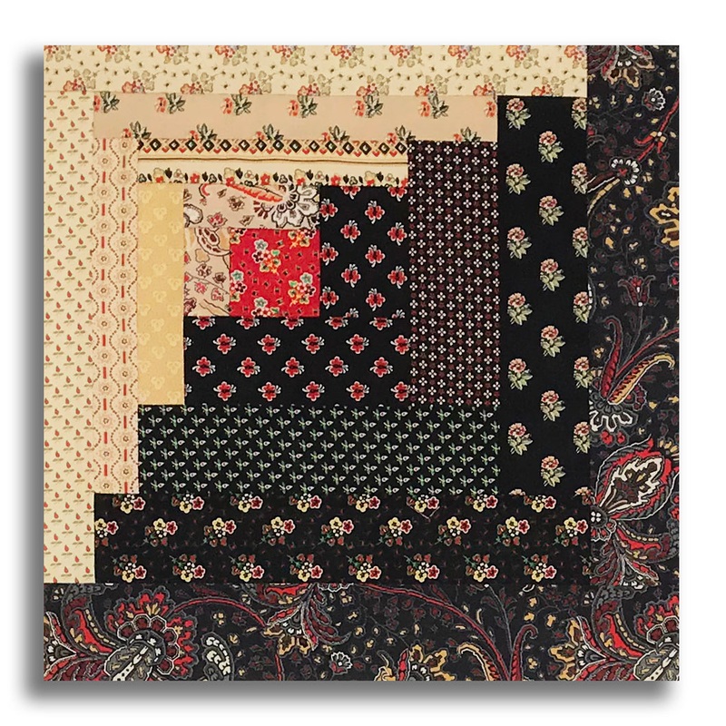 Windham Circa: Turkey Red Pre-Cut Curvy Log Cabin Quilt Kit – Black & Cream
