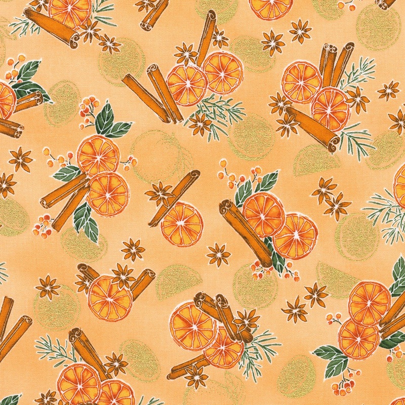 Kaufman Sweet Pumpkin Spice 22323 148 Pumpkin 2 YARDS