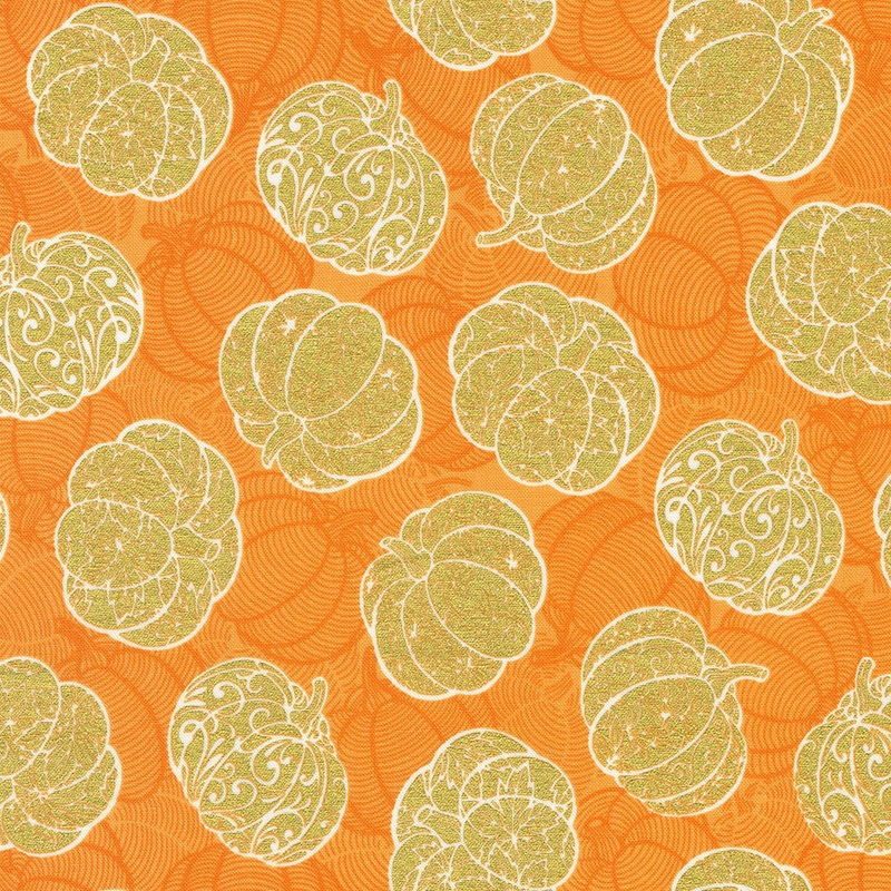 Kaufman Sweet Pumpkin Spice 22324 8 Orange 2 YARDS