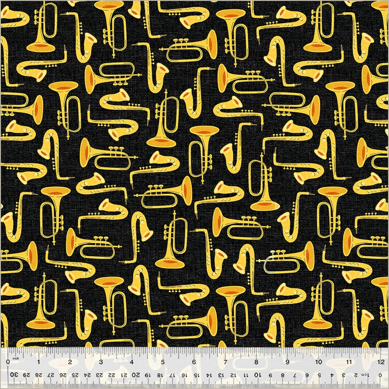 Windham Feeling Jazzy 54430 1 Black/Multi Duet By The Yard