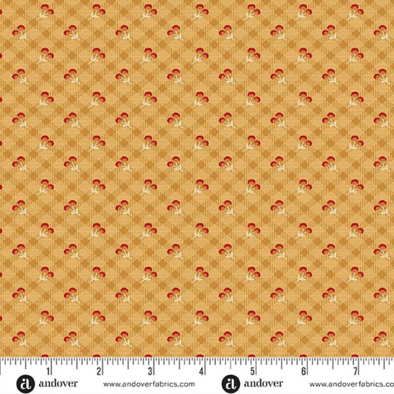 Andover Autumn Woods 1549 Y Caramel Harvest Check By The Yard